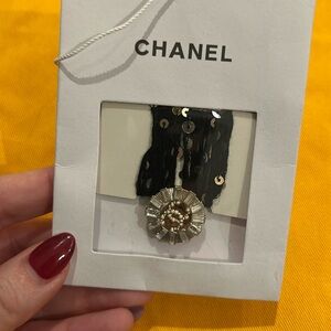 Chanel Silver Button